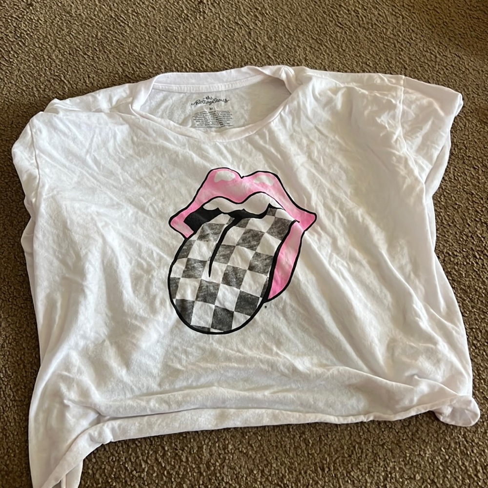 White, T-shirt, Size Medium, Brand: Rolling Stones